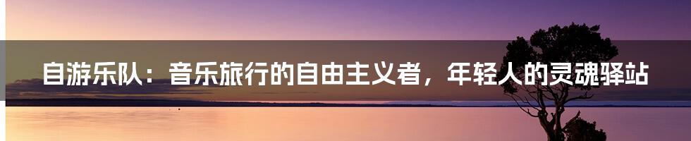 自游乐队：音乐旅行的自由主义者，年轻人的灵魂驿站