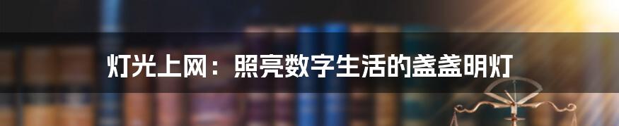 灯光上网：照亮数字生活的盏盏明灯