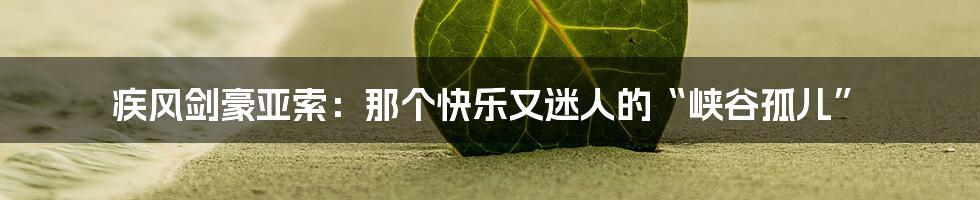 疾风剑豪亚索：那个快乐又迷人的“峡谷孤儿”