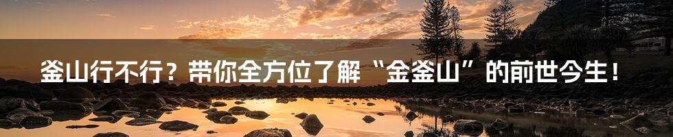 釜山行不行？带你全方位了解“金釜山”的前世今生！